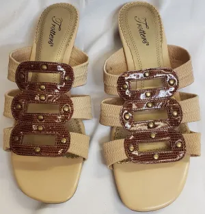2.5" Adrianne -- Women's Mule -- Tan/Brown Snake Print