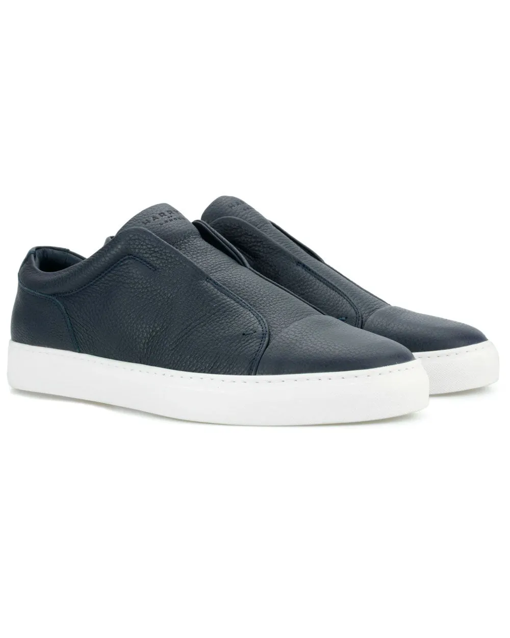 Aaron Soft Calf Sneaker in Navy