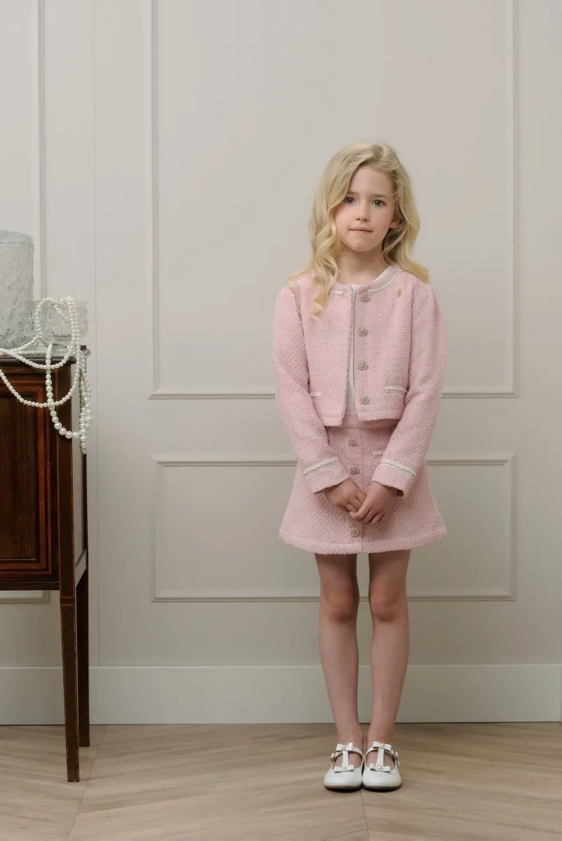 AMY Chic tweed jacket Pink