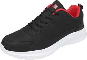 Arch Support Non Slip Minimalist Shoes for Men Breathable Comfort Walking Shoe Breathable Lace Up Shoes for Men