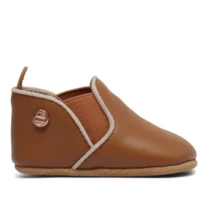 Baby Moccasins | Luggage Brown Leather
