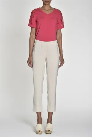 Beige 3/4 Bella Trousers