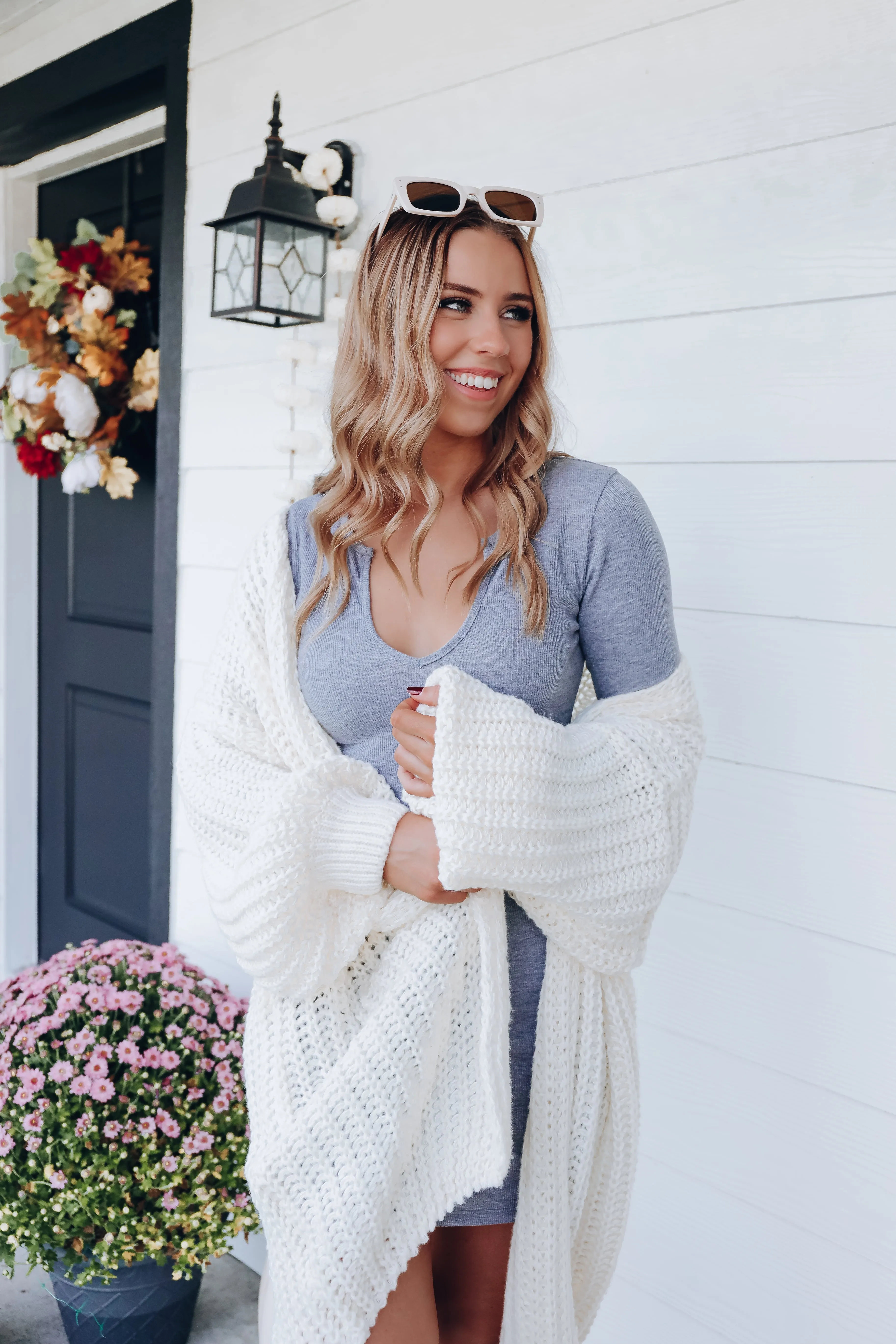 Blank Slate Ribbed Dress - Grey