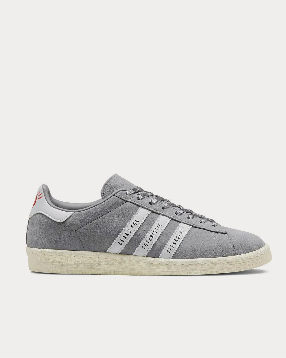 Campus Leather-Trimmed Suede Gray low top sneakers