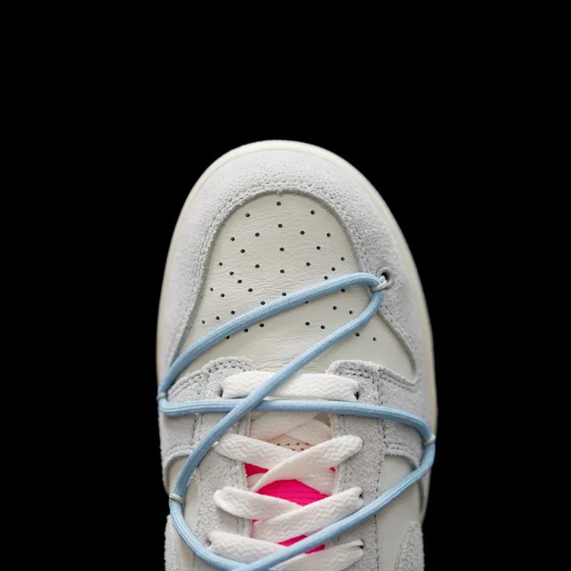 CE - OW x Dunk (NO.38) light blue shoelace pink buckle