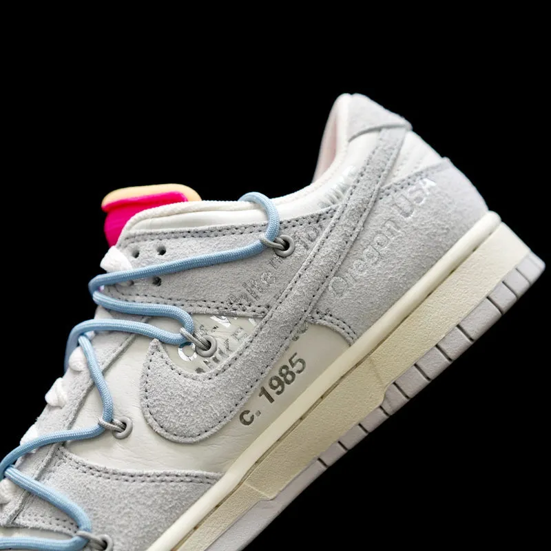 CE - OW x Dunk (NO.38) light blue shoelace pink buckle