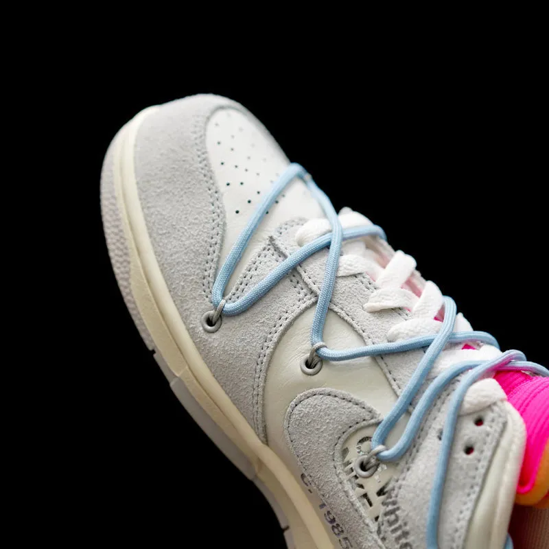 CE - OW x Dunk (NO.38) light blue shoelace pink buckle