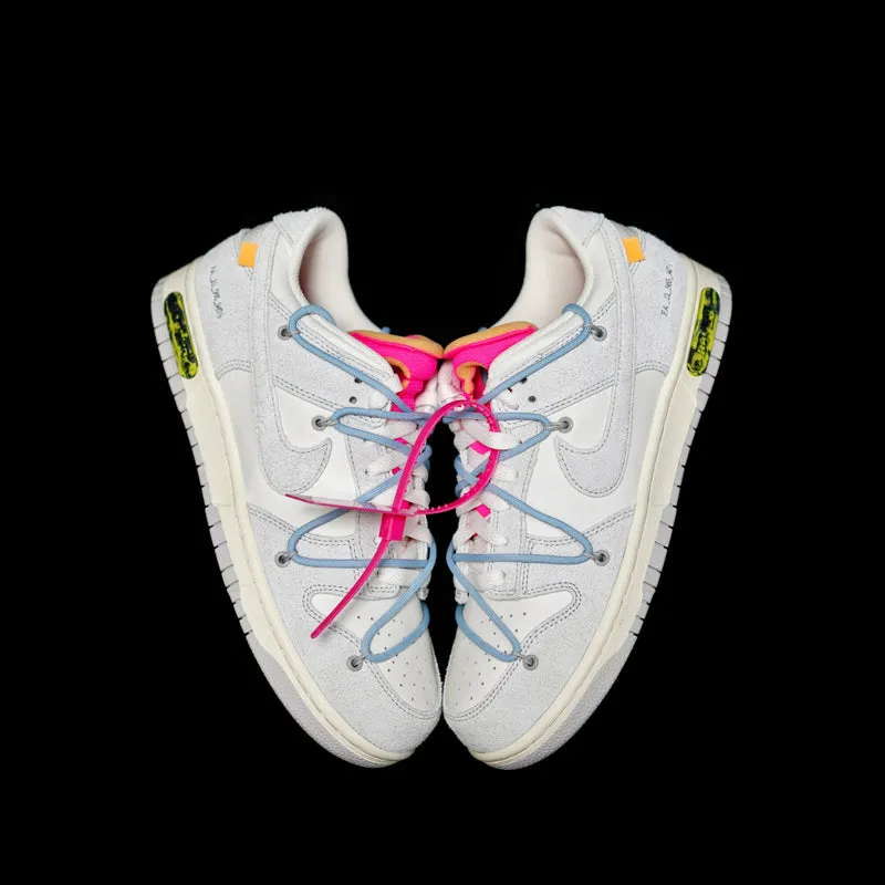 CE - OW x Dunk (NO.38) light blue shoelace pink buckle