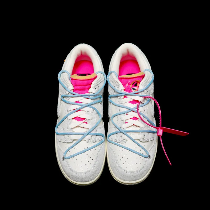 CE - OW x Dunk (NO.38) light blue shoelace pink buckle