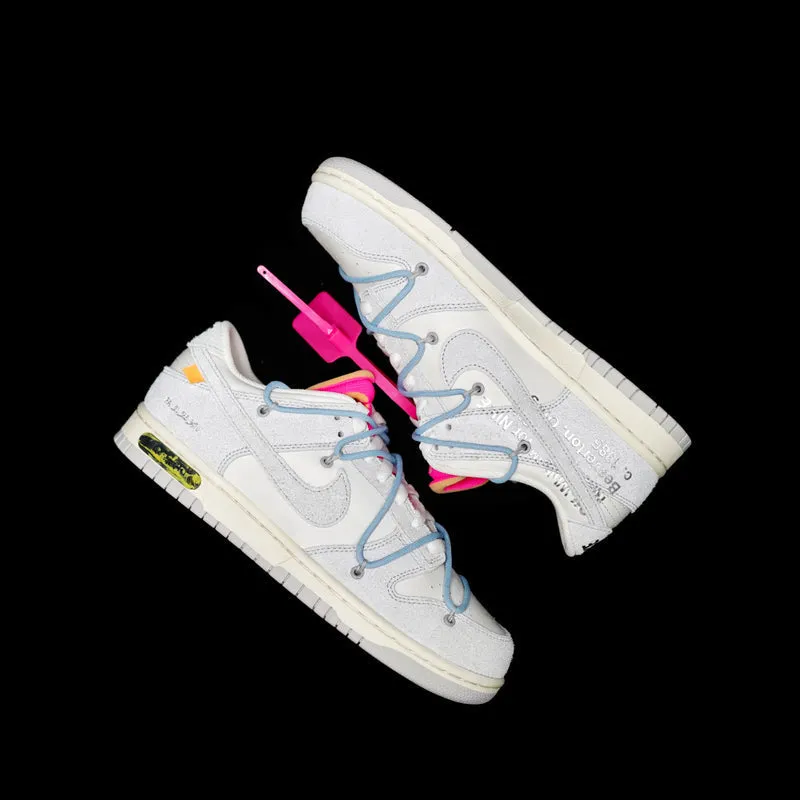 CE - OW x Dunk (NO.38) light blue shoelace pink buckle