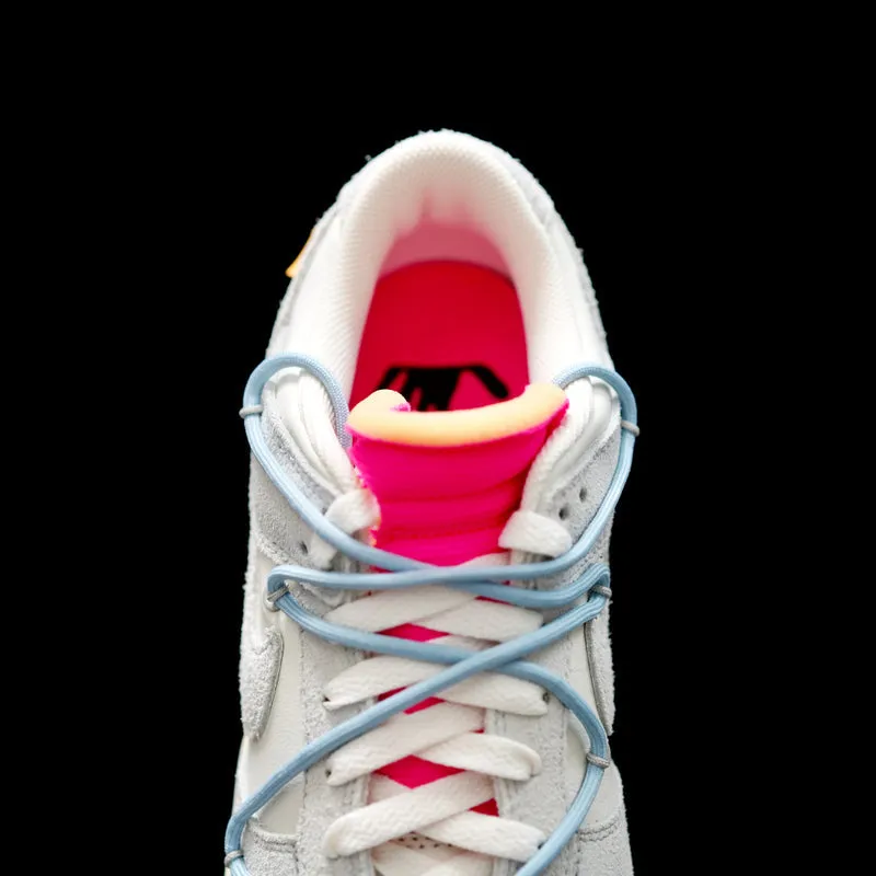 CE - OW x Dunk (NO.38) light blue shoelace pink buckle