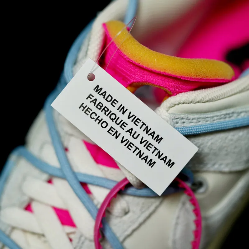 CE - OW x Dunk (NO.38) light blue shoelace pink buckle