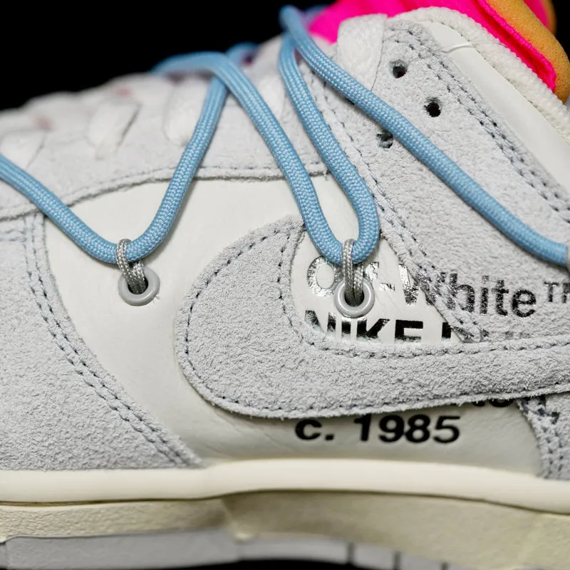 CE - OW x Dunk (NO.38) light blue shoelace pink buckle