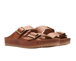 Clarks Womens Sandal Brookleigh Sun Dark Tan Leather