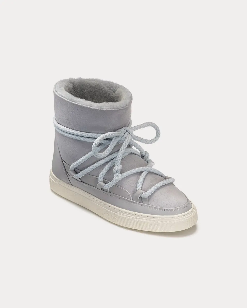 Classic Suede Light Grey High Top Sneakers
