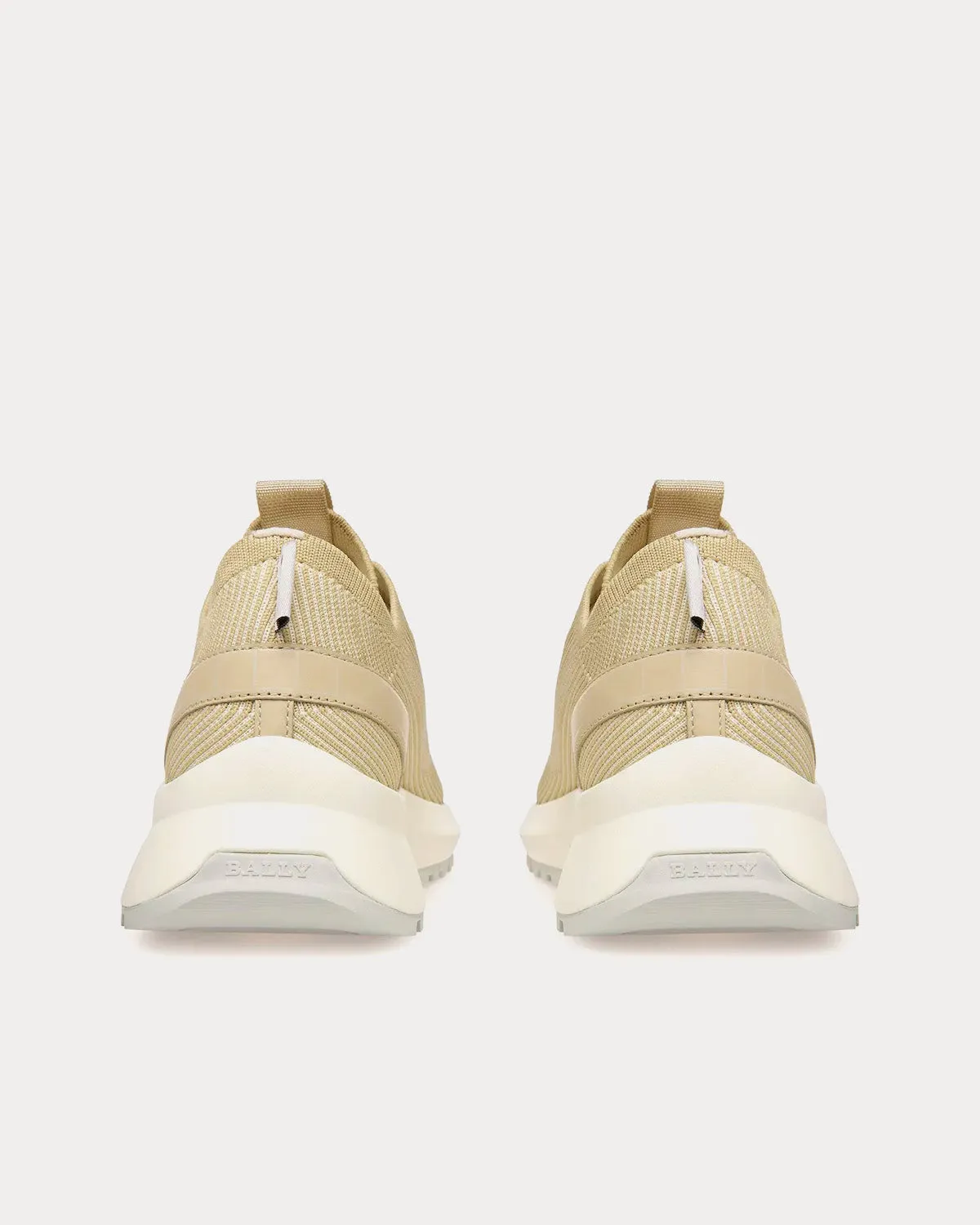 Dean Leather, Fabric & Polyester Dusty White / Beige Low Top Sneakers