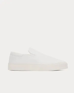 Dean Leather White Slip On Sneakers