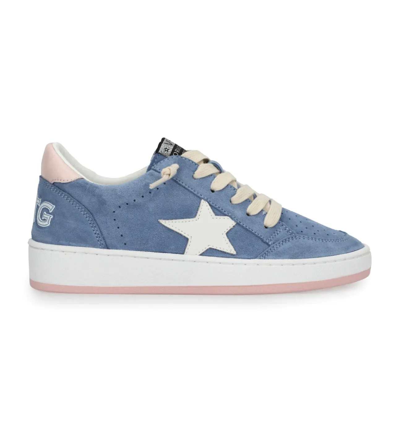 Denisse Light Blue Suede Sneaker