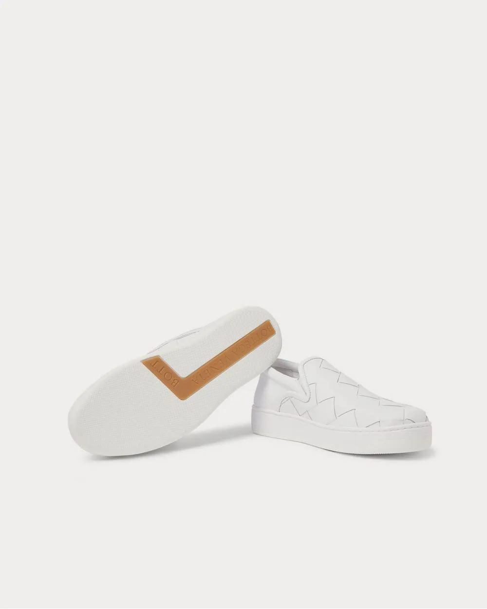 Dodger Intrecciato Leather White slip on sneakers