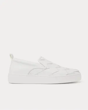 Dodger Intrecciato Leather White slip on sneakers