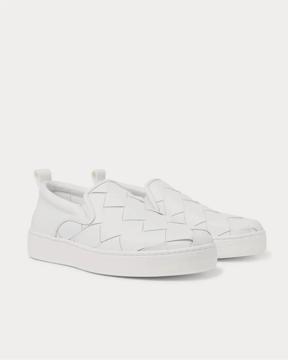 Dodger Intrecciato Leather White slip on sneakers