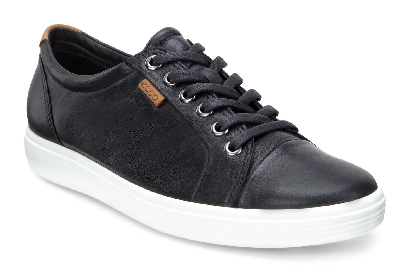 Ecco Women's Soft 7 Lace Sneakers Black