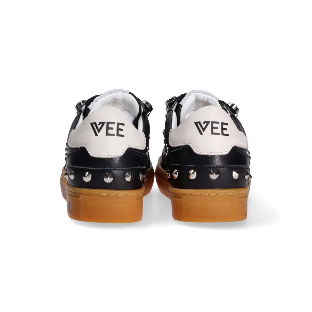 Emanuelle Vee sneaker borchie pelle nera