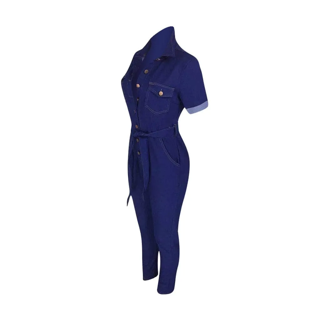 Fashion New Casual Sexy Denim Jumpsuit For Women