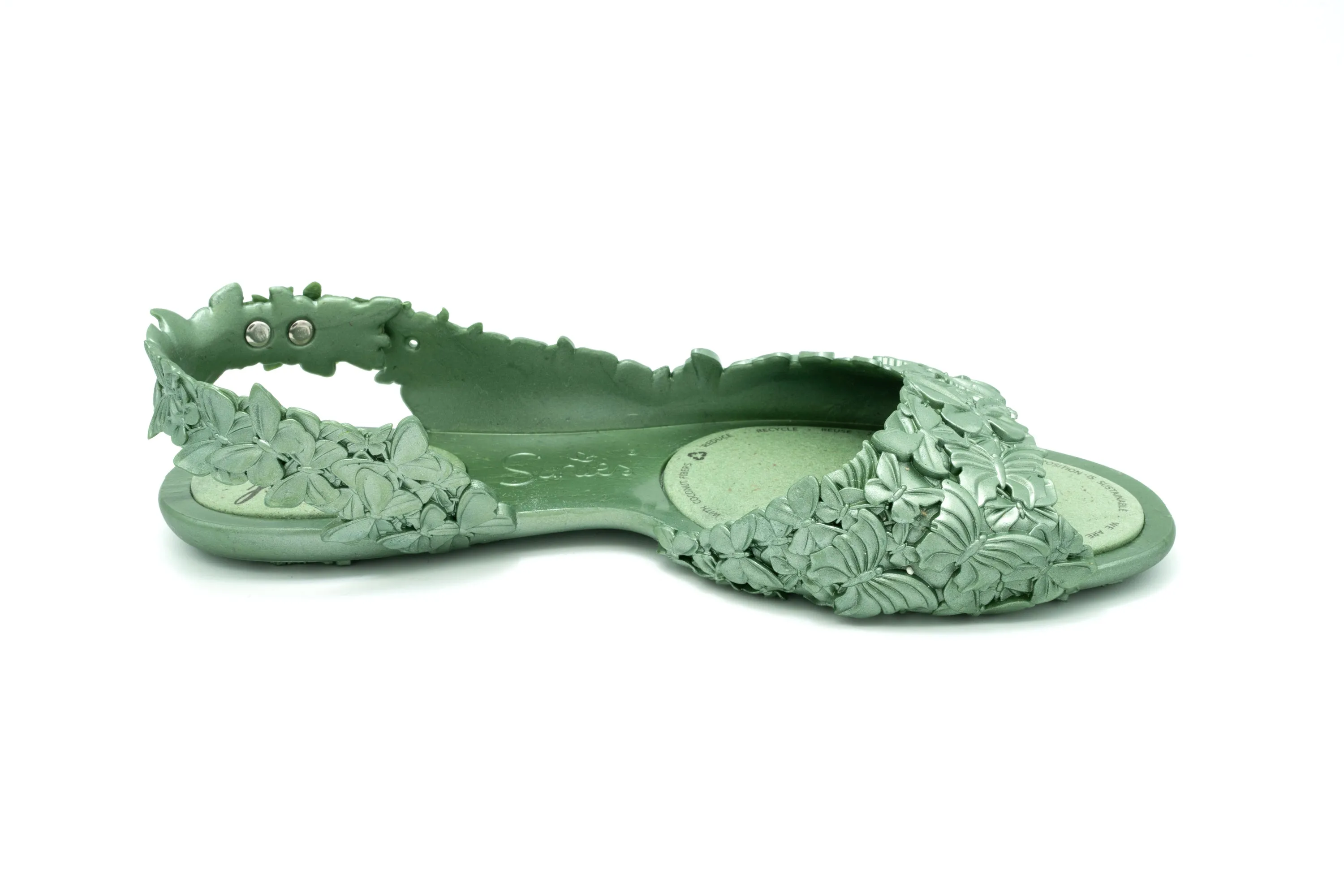 FLEXI Butterfly Glossy Green Sandal