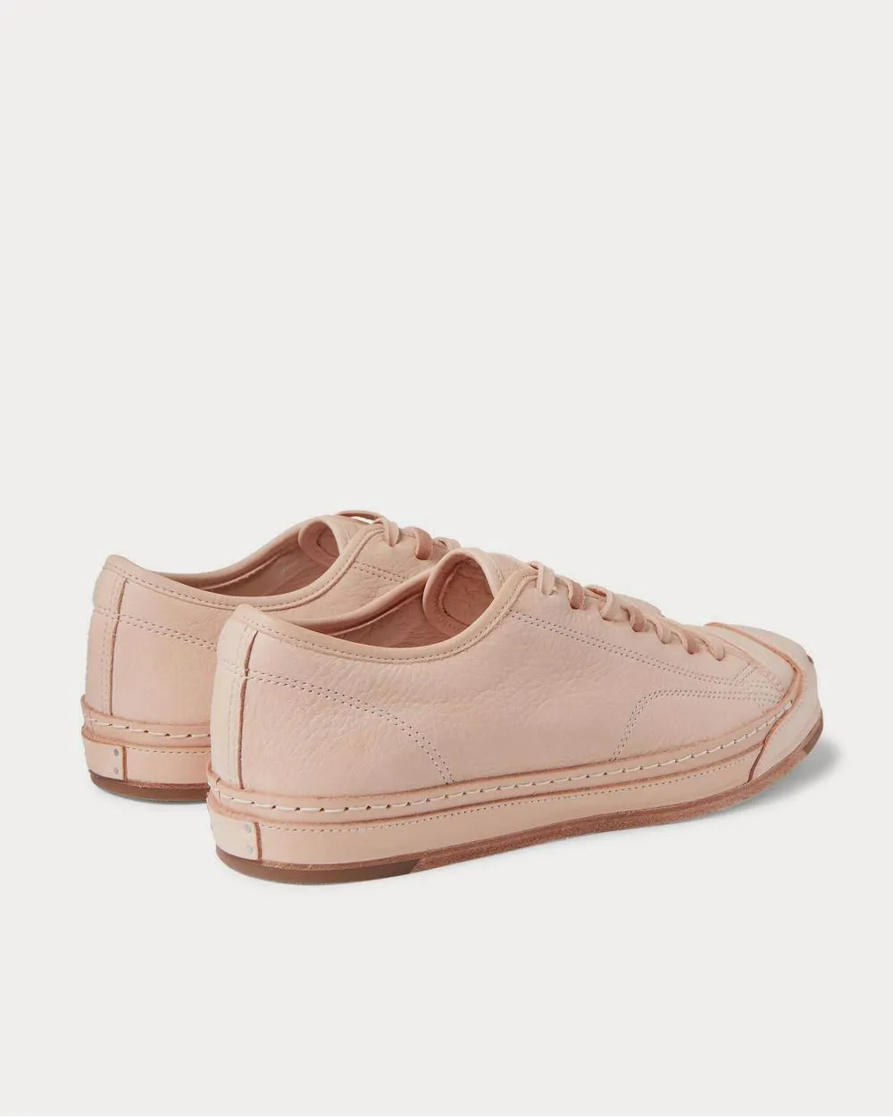 Full-Grain Leather  Neutral low top sneakers
