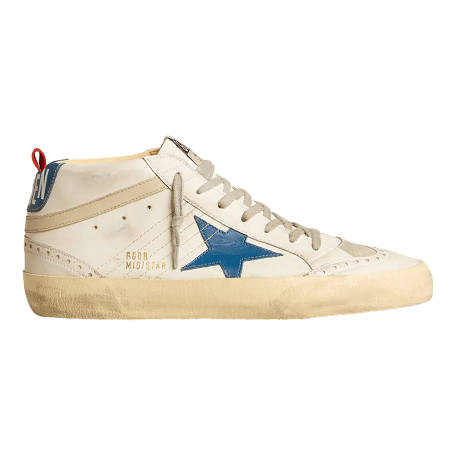 Golden Goose Mid Star Bio based Upper Suede Toe Leather Star and Wave GMF00122.F004765.82374