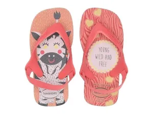 Havaianas Kids Baby Pets Sandals (Toddler) (Silk Rose/Coral New) Kid's Shoes