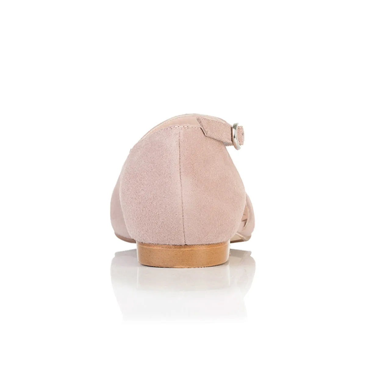 Indy Extra Wide Width Flats - Rose Pink Suede