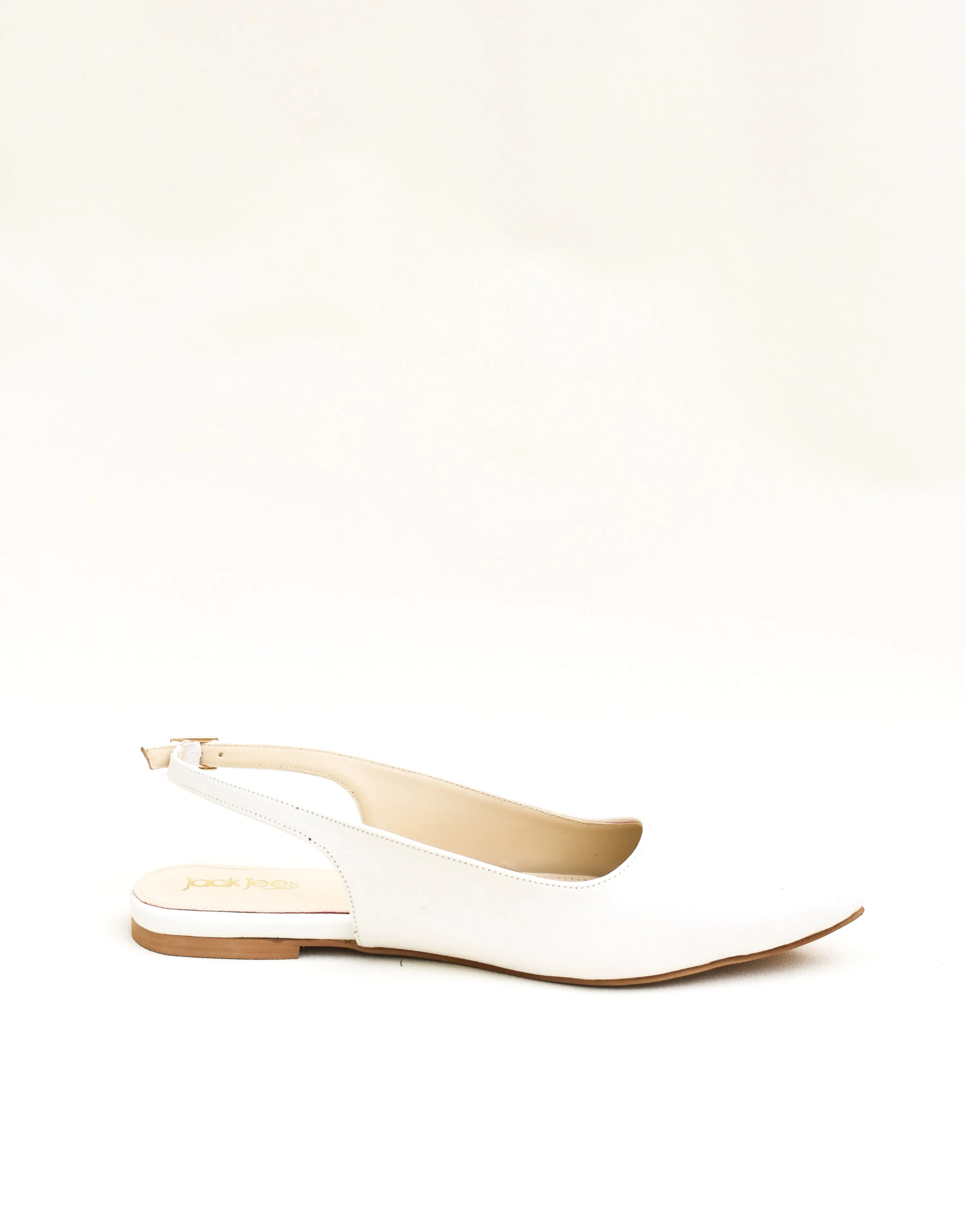 Jack Jees-Clara SlingbackWhite