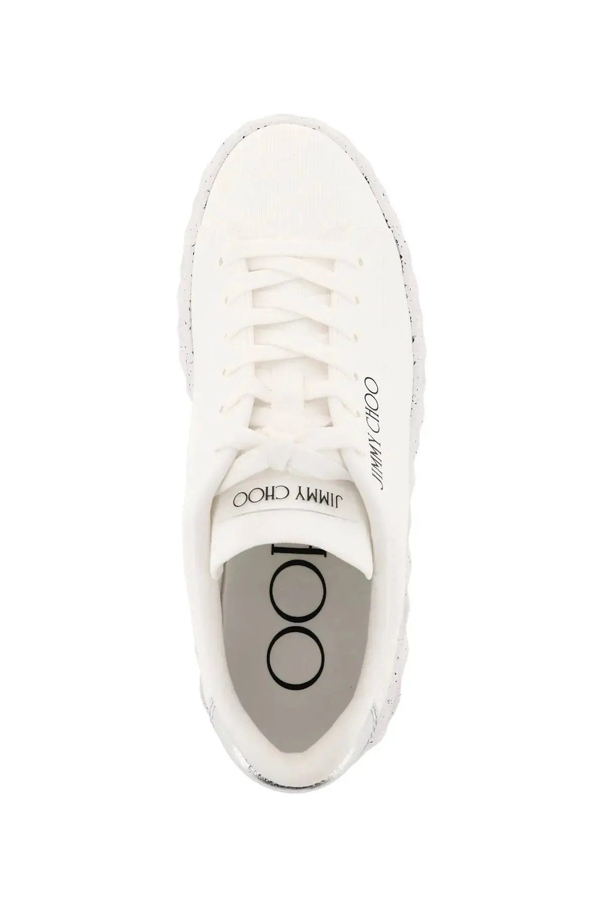 Jimmy Choo White Diamond Light Maxi Sneakers