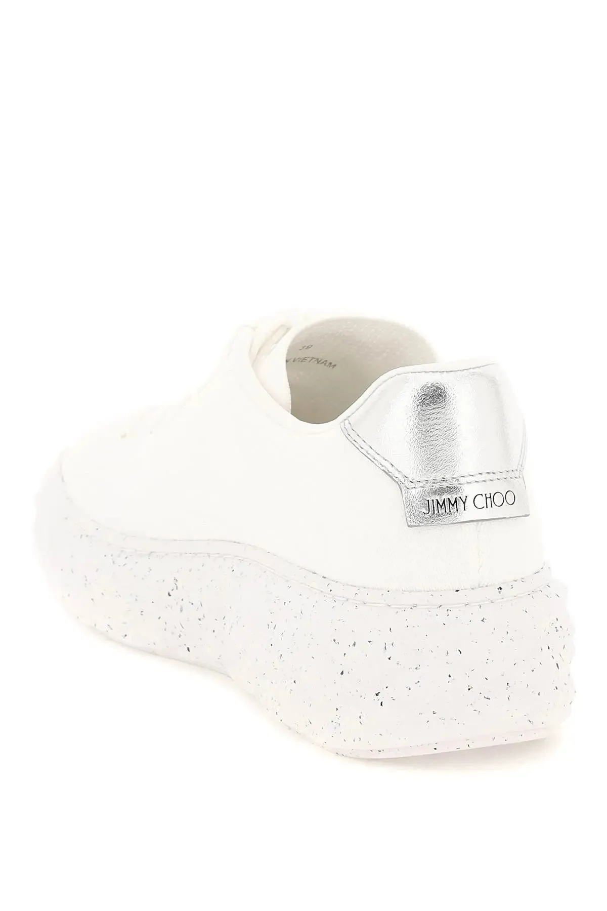 Jimmy Choo White Diamond Light Maxi Sneakers