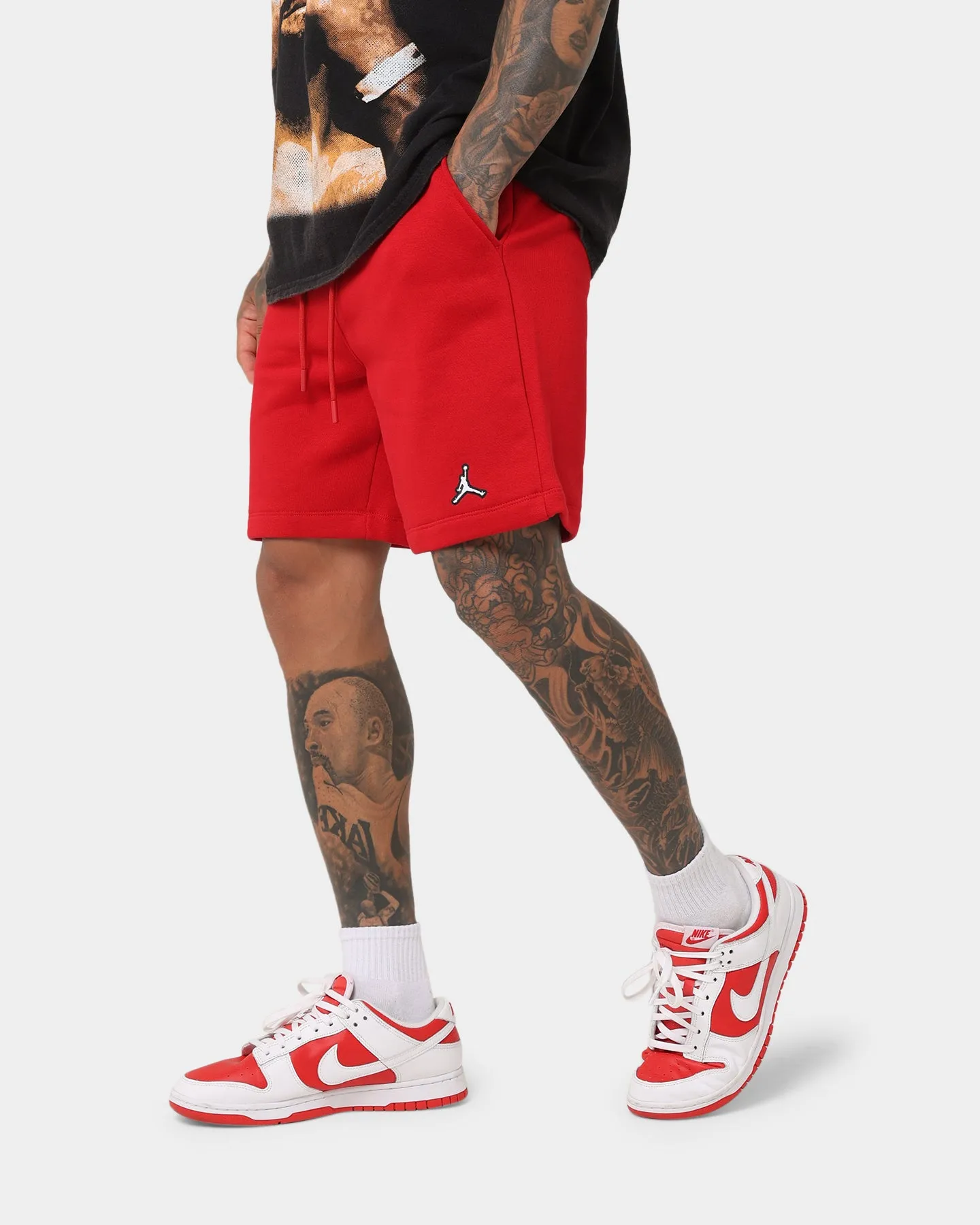 Jordan Essential Fleece Shorts White/Gym Red