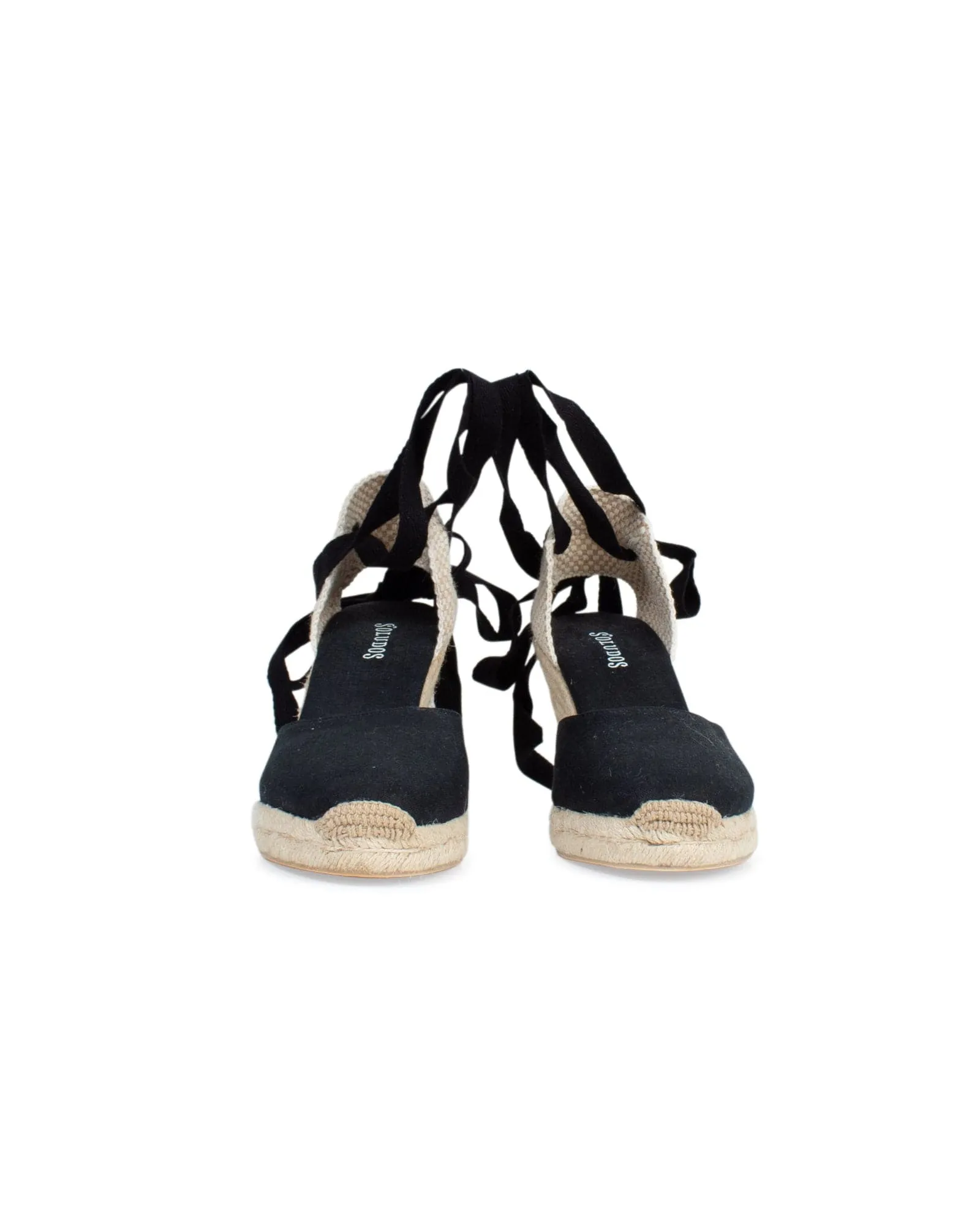 Lace Up Wedge Espadrilles