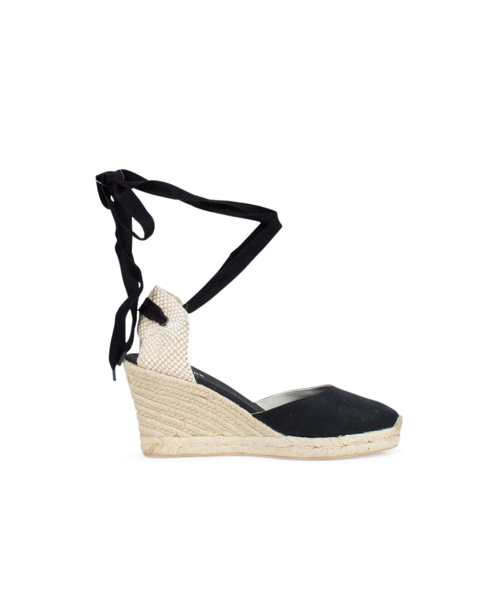 Lace Up Wedge Espadrilles