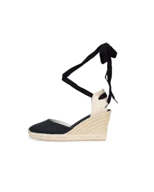 Lace Up Wedge Espadrilles