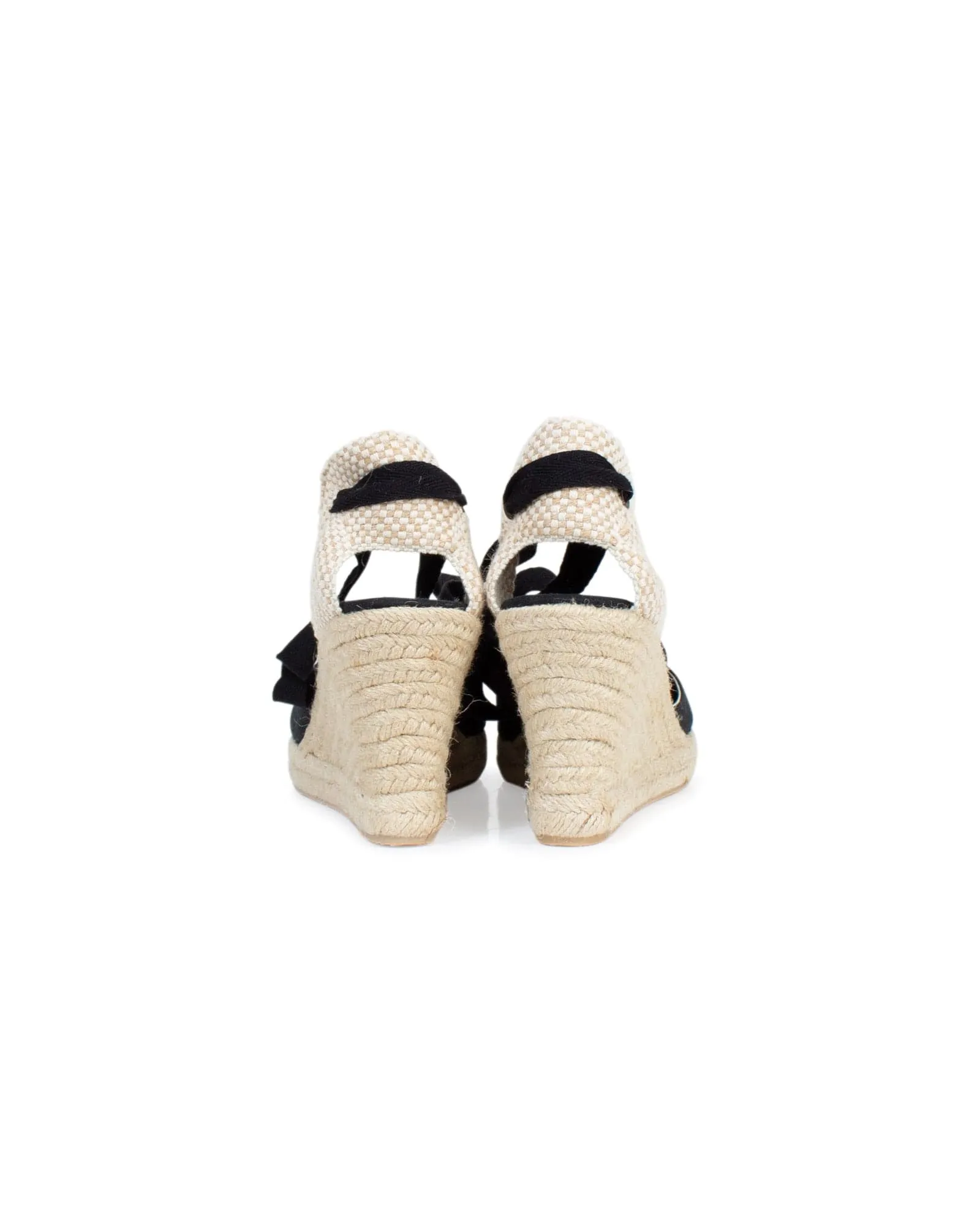 Lace Up Wedge Espadrilles