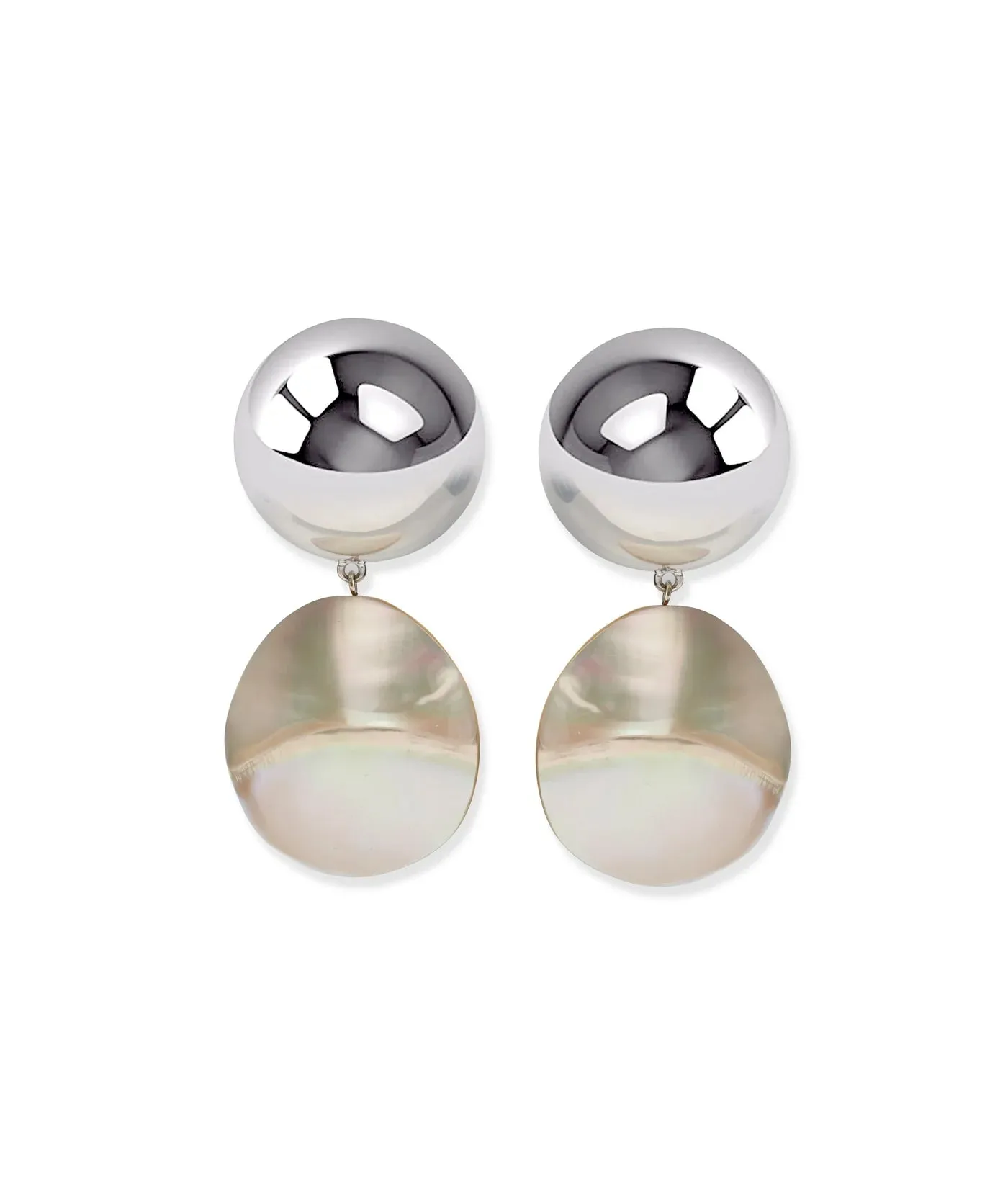 Lizzie Fortunato - Rodan Pearl Earrings in Silver - Clip On
