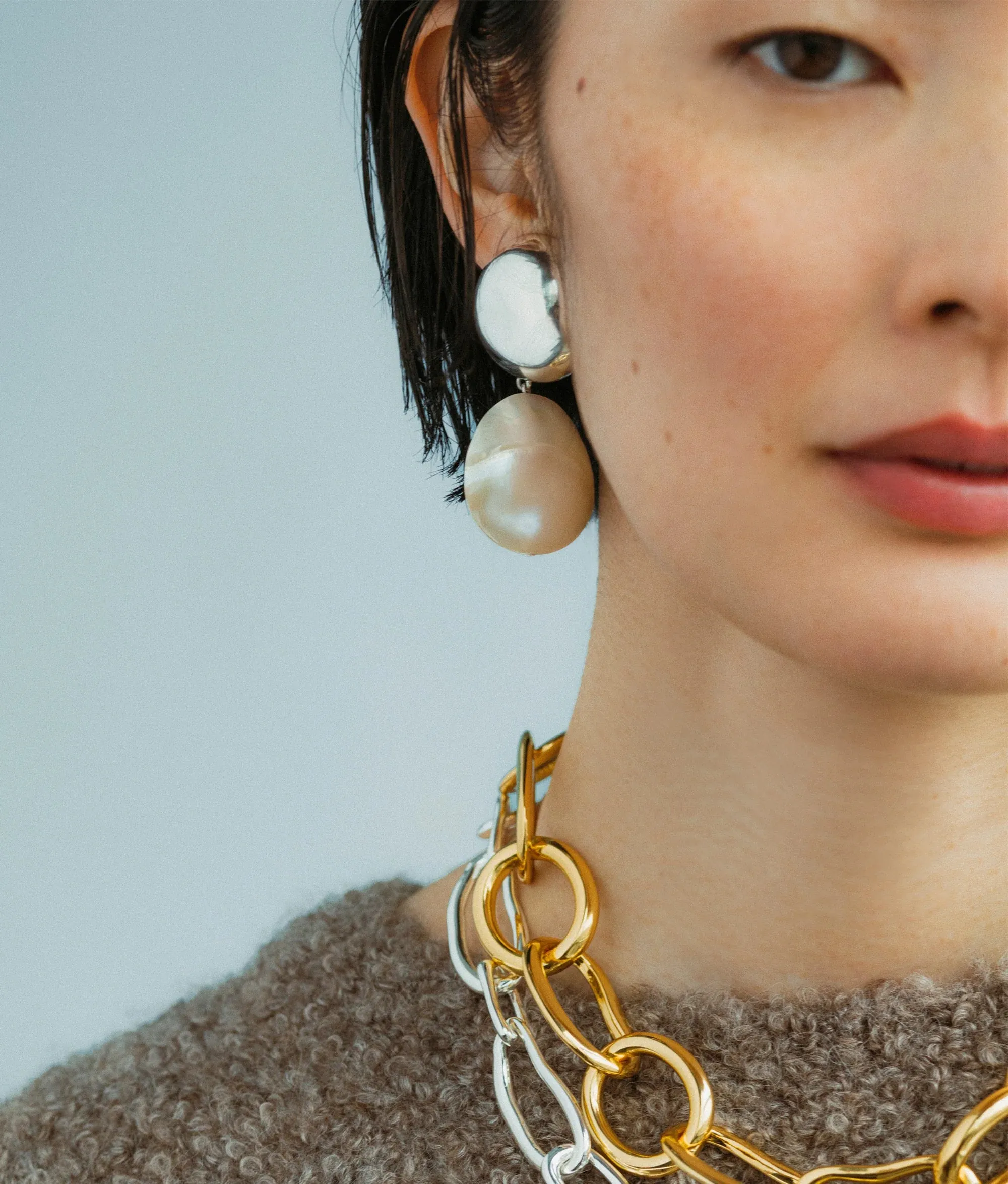 Lizzie Fortunato - Rodan Pearl Earrings in Silver - Clip On