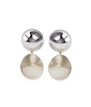 Lizzie Fortunato - Rodan Pearl Earrings in Silver - Clip On