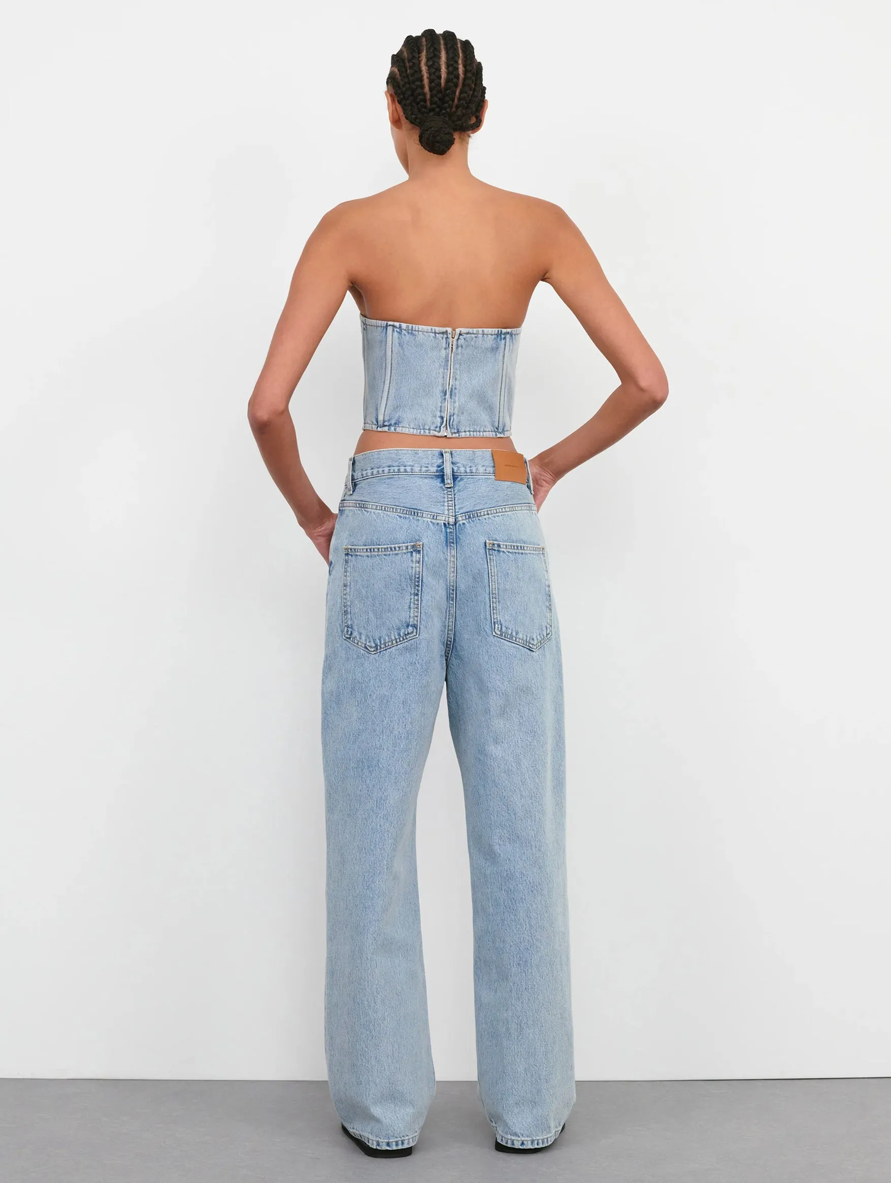 Low Rise Jean in Blue Denim