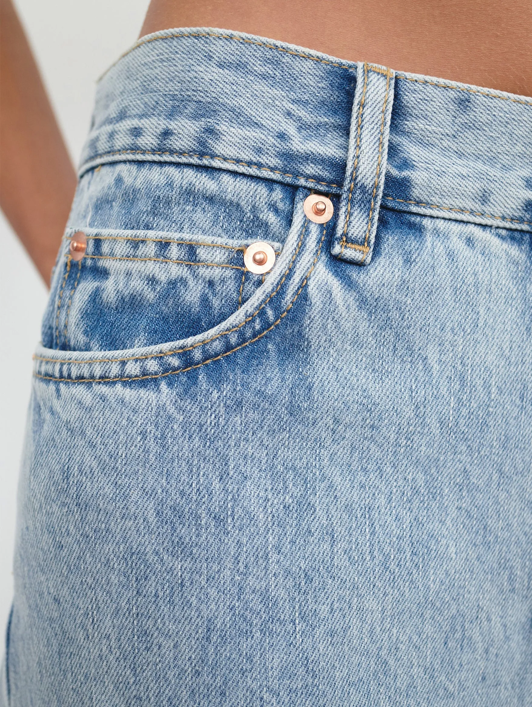 Low Rise Jean in Blue Denim