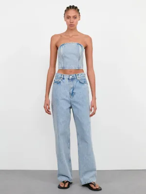 Low Rise Jean in Blue Denim