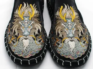 Mens Dragon King Witchy Slip-On, Mens Witchy Shoes, Witchy Clothing, Witch Shoes, Witch, Occult, Boho Chic