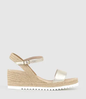 MYLO Single Strap Espadrille in Platino