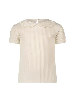 NARLY cableknit T-shirt Oatmeal
